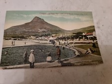 Postcard . Capetown. Bathing Pool.Lions Head . South Africa. Vintage. c1910's 