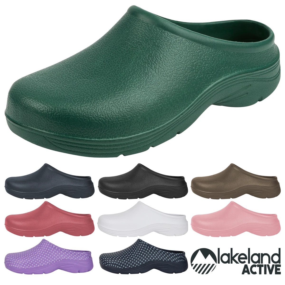 Lakeland Active Women s Lorton Waterproof Garden Clogs Kitchen Work EVA Rubber