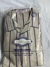 Harbour Classics Men’s Flannel Pajama Set. Size Large. Long Sleeve, Long Pants. 