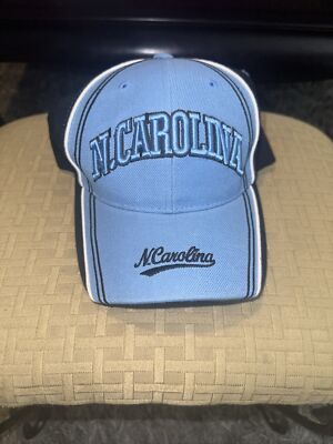 North Carolina Tar Heels Sports Strap Back Hat Vintage Sams Cap Wool Blend OFSA