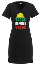 Tacos Before Vatos - Funny Cinco De Mayo Women's Dress
