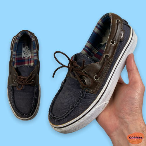 Vans Boat Shoes | navy/brown colourway 