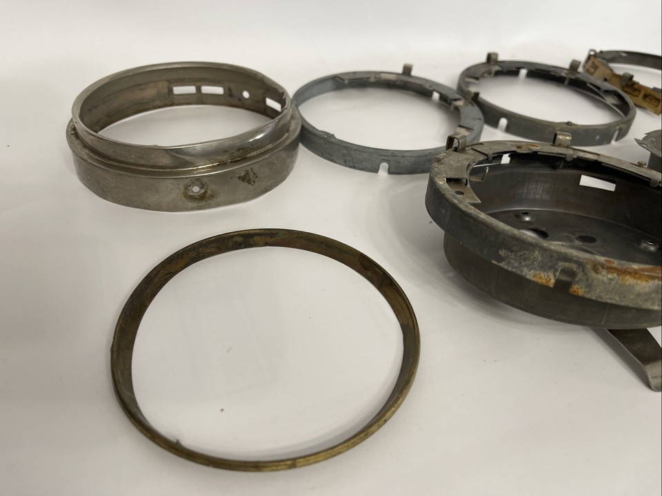 Lot of Antique Westclox Big Ben Peg Leg Alarm Clock Repair Parts Cases