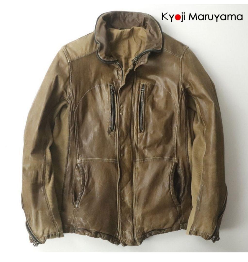 Rare Kyoji Maruyama Calfskin Leather Jacket size-M Japan Rare Kyoji Maruyama Calfskin Leather Jacket size-M Japan
