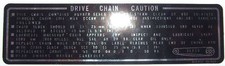 HONDA NS400 NS400R DRIVE CHAIN CAUTION DECAL