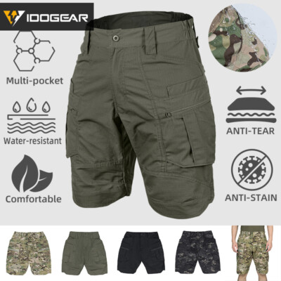 IDOGEAR Tactical Mens Shorts Camo Cargo 