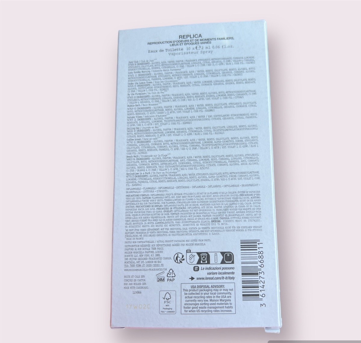 MAISON MARGIELA Replica MEMORY BOX Discovery SET 10 EDT Spray