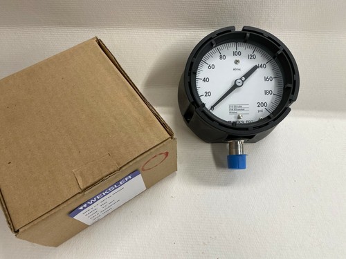 Weksler 4 1/2'' Royal Gauge AA442PH2LW 0-200 PSI, New - Picture 2 of 2