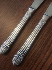 Sabatier SBI5 Ribbed Plume Top 18/10 Korea Stainless 2 Dinner Knives