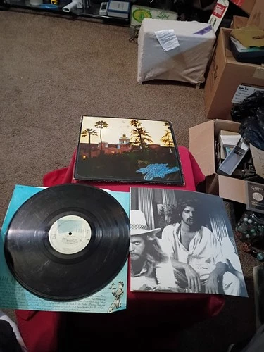 Eagles Hotel California 1976 LP US Pressing Complete W/Original Poster!