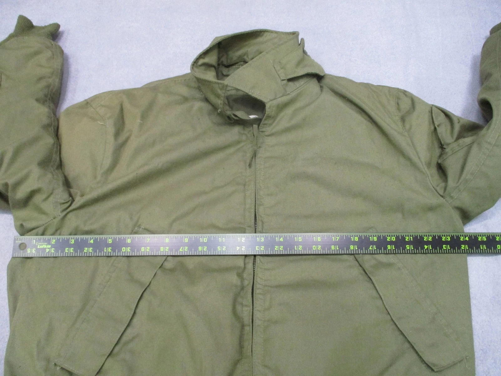 Vintage Alpha Industries CWU-45/P Flight Jacket Cold Weather Aramid Large Long - product detail image 14