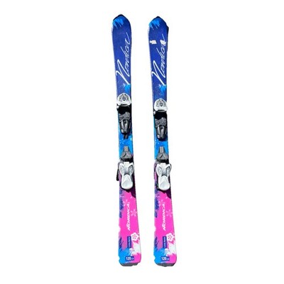 Nordica Little Belle Kids Skis 120cm w/ Marker Bindings 120 cm Pink READ