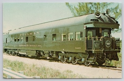 Pullman Car Ferdinand Magellan Historic Postcard Train UNP