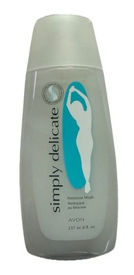 AVON SIMPLY DELICATE Feminine wash Rare 2006 8 fluid oz NEW- OLD STOCK bottle