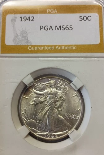 1942 Walking Liberty Half Dollar BU