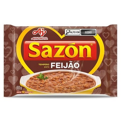 Ajinomoto Sazón Bean Seasoning 12x5g - Tempero para Feijão Brazilian