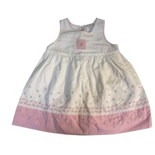 Vintage Y2K Carters Girl Fit Flare Floral Princess dress 9-12 months embroidery