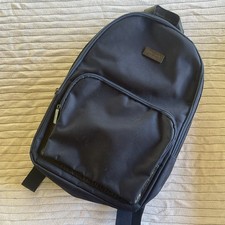 Jimmy Choo Black Backpack with Zipper Accent,...