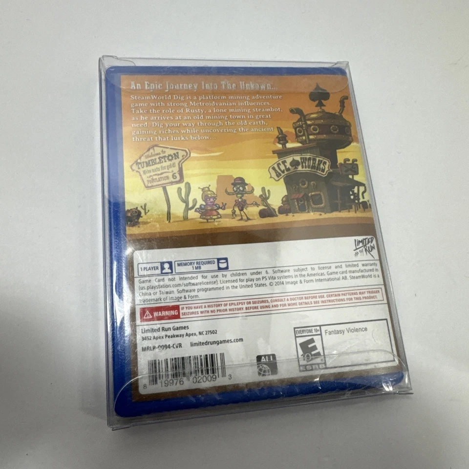 SteamWorld Dig Limited Run Games Sony Playstation Vita Brand NEW Factory Sealed - Image 2 of 4