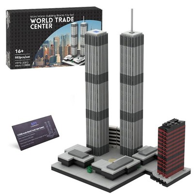 CubiMythx Architecture World Trade Center Building Blocks, Collectible New Yo...