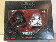 Disney Star Wars Black Series Titanium Helmets 03 Darth Vader & Stormtrooper NEW