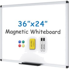 Whiteboard Magnetisch 90x60 cm Büro Schule Zuhause mit Zubehör