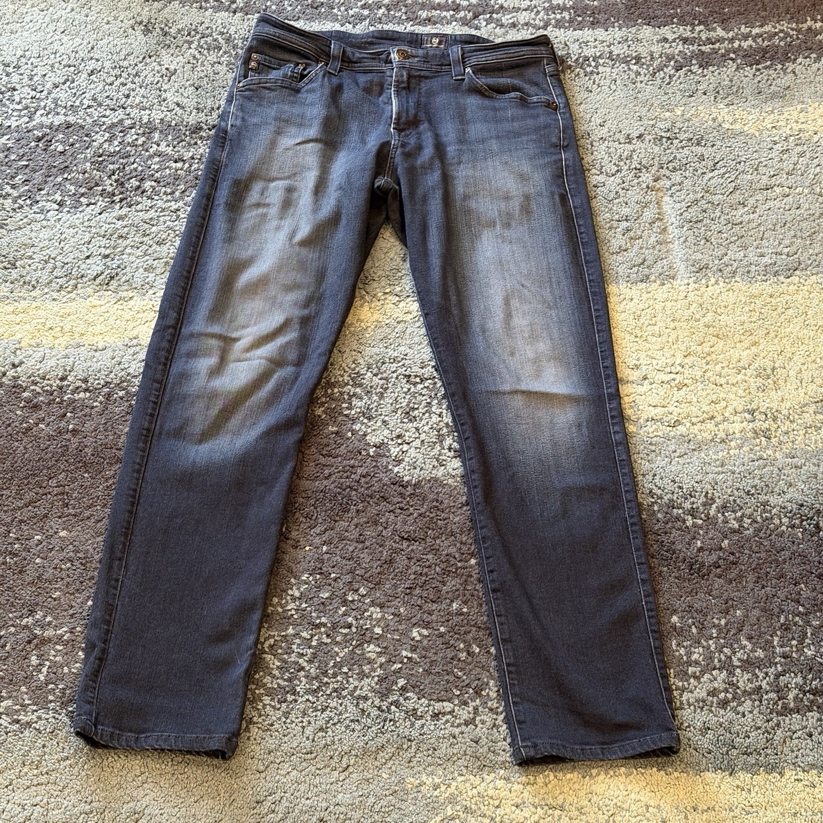 AG Adriano Goldschmied Jeans Mens 31x34 Dark Wash Blue Straight Denim Pants