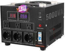 TRANSFORMADOR DE CORRIENTE 5000W CONVERTIDOR DE VOLTAJE 220V A 110 O 110V A 220V