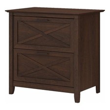 Bush Furniture Key West 2 Drawer File Cabinet in Bing Cherry