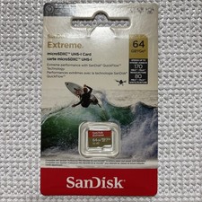 SanDisk Extreme 64 GB Micro SDXC UHS-I New Sealed