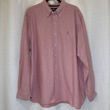 VINTAGE RALPH LAUREN POLO CLASSIC FIT OXFORD BUTTON DOWN SHIRT XXL EUC COTTON RL