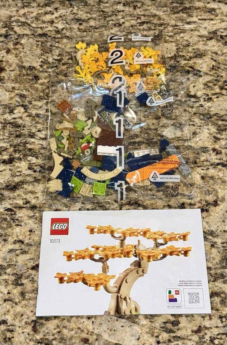 LEGO BOTANICALS Ginko Bonsai Tree With Golden Leaves Set 10373 New
