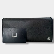 Dunhill/Alfreddunhill Abrigo Billetera Larga PVC Cuero Granulado Negro