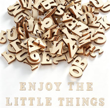 4 Sets A-Z Small Wooden Letters for Crafts