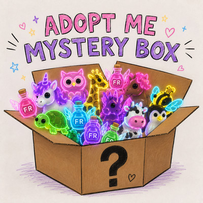 Adopt me mystery bag | 4-7 legendary pets with mega neon + more in description 