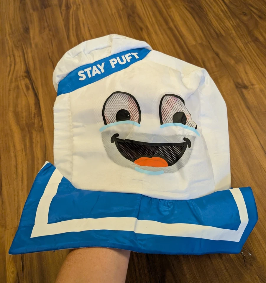 Disfraz inflable Stay Puft Marshmallow Man Ghostbusters Halloween talla única para niños Foto 3 de 4