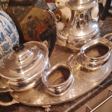 Vintage English E.P.N.S Silver 5 Piece Tea & Coffee Set. Stunning .