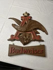 Vintage 1980s Budweiser Beer Eagle Sign Display 3-D Embossed