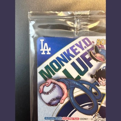SEALED Monkey. D. Luffy EB02-010 Los Angeles Dodgers x ONE PIECE
