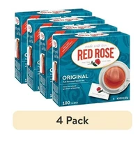 (4 pack) Red Rose Original Black Tea, 100 Ct