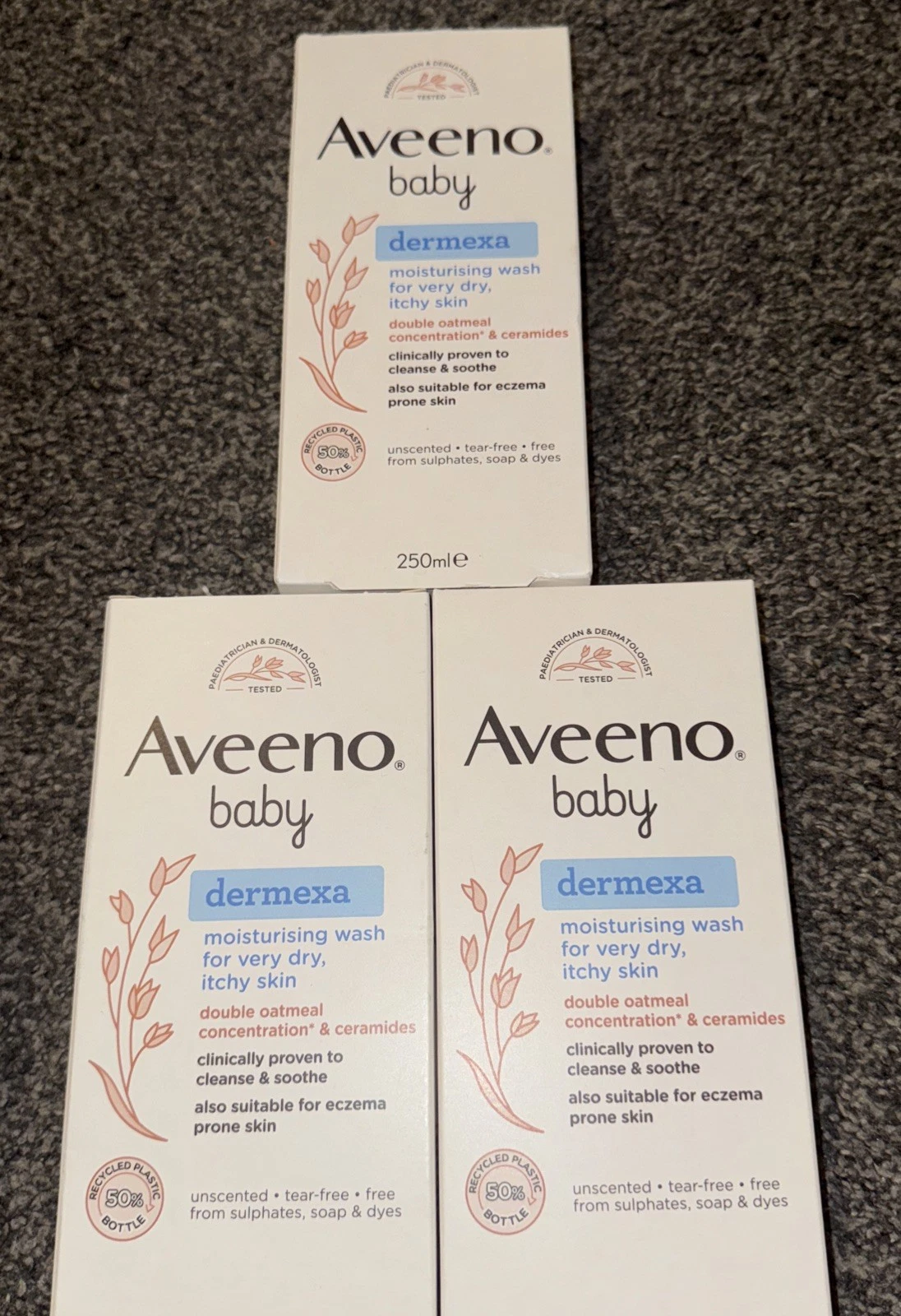 AVEENO Baby Dermexa Moisturising Baby Wash 250ml Dry & Itchy Skin Pack of x 3
Opens in a new window 