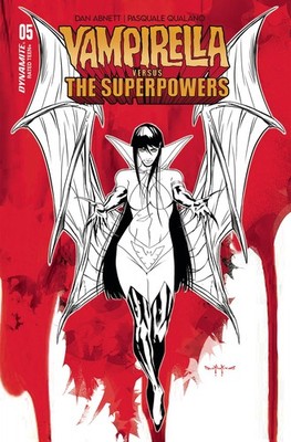 VAMPIRELLA VS SUPERPOWERS #5 VARIANT CVR H 10 COPY INCV QUALANO LINE ART DYNAMIT