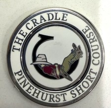 PINEHURST CRADLE GOLF COURSE 2 In 1 COIN GOLF BALL MARKER 1.5 magnetic