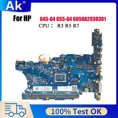 For HP ProBook 645 G4 655 G4 6050A2930301 Laptop Motherboard R5 R7 L12801-601