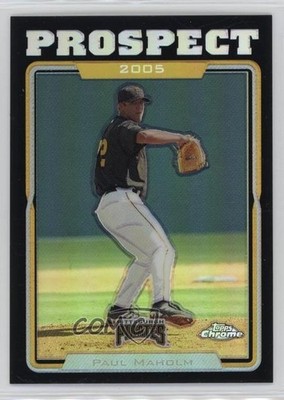 2005 Topps Chrome Update & Highlights Black Refractor /250 Paul Maholm #UH96 nd3