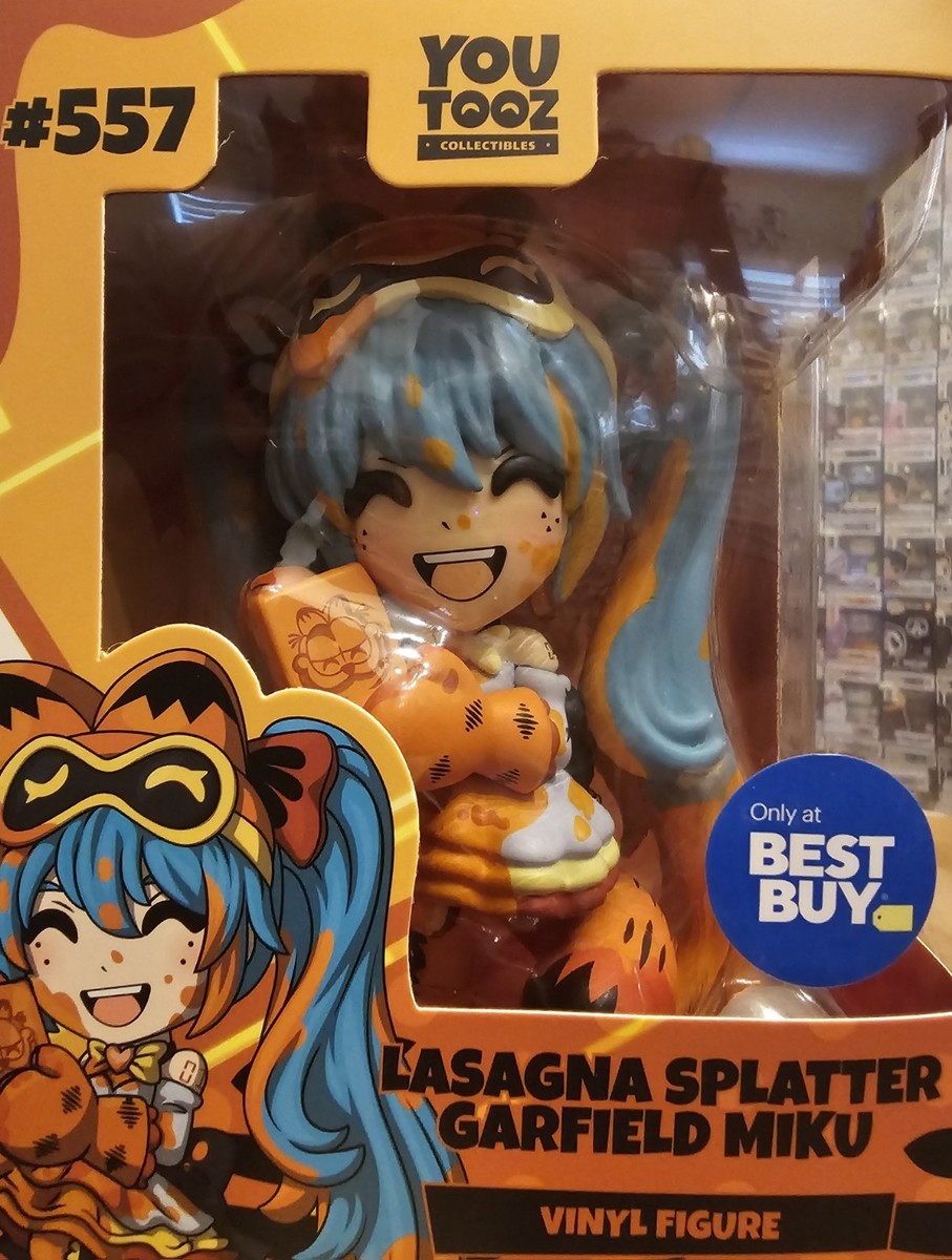 YouTooz Hatsune Miku Garfield Lasagna Splatter #557 Mint New Best