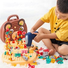 Kreatives Spielzeug-Werkzeugset Mit 204 Teilen Reparatur-Werkzeugkasten Für Kin