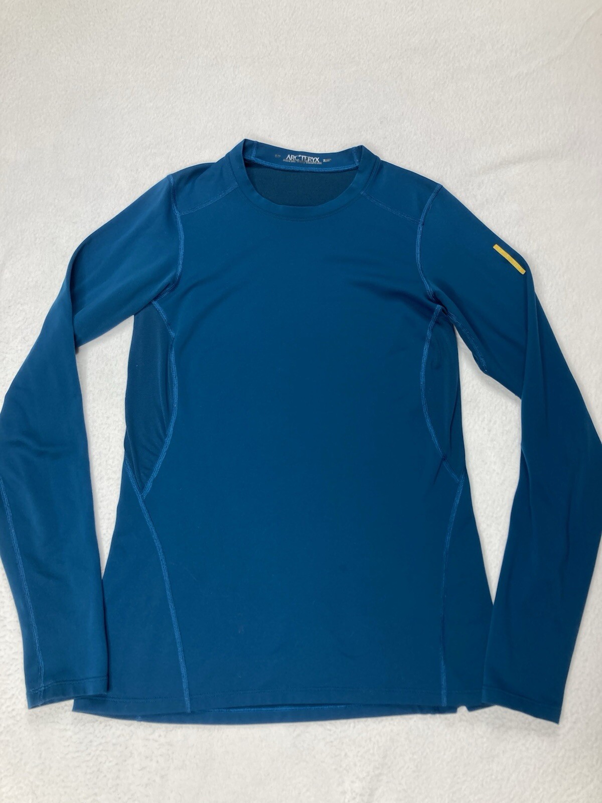 T shirt Arc'teryx blu manica lunga termica escursionismo outdoor strato base donna piccola