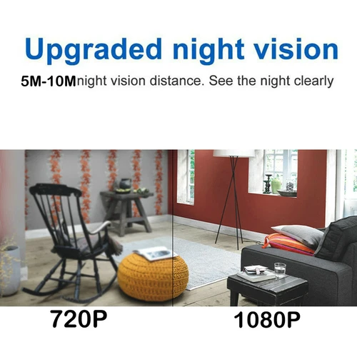 Wifi Mini Camera HD 1080P Video Motion Night Vision DVR Cam Camcorder Security - Picture 8 of 17