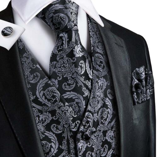 50 Colors Mens Vest Sleeveless V-Neck Pockets Waistcoat Without Tie Set Wedding - Picture 3 of 209